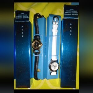 Avon Gold and Silver Watches Set